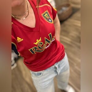 Adidas Real Salt Lake Red Soccer Jersey Luke 19
